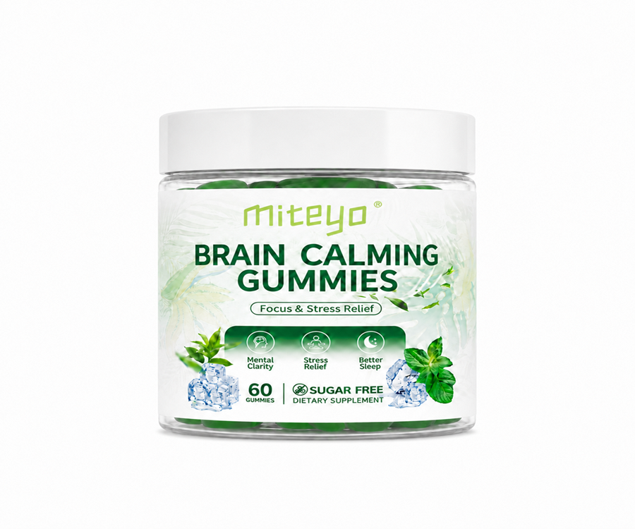 Calm Focus Gummies with Green Tea, Peppermint & Vitamin B6 private label dietary supplement OEM ODM - MITEYO