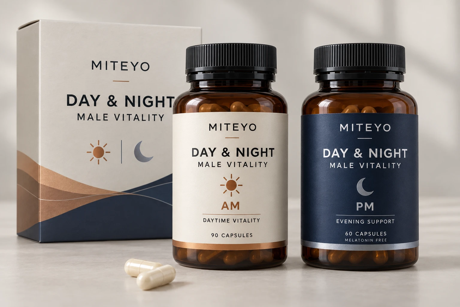 Day & Night Male Vitality System private label dietary supplement OEM ODM - MITEYO