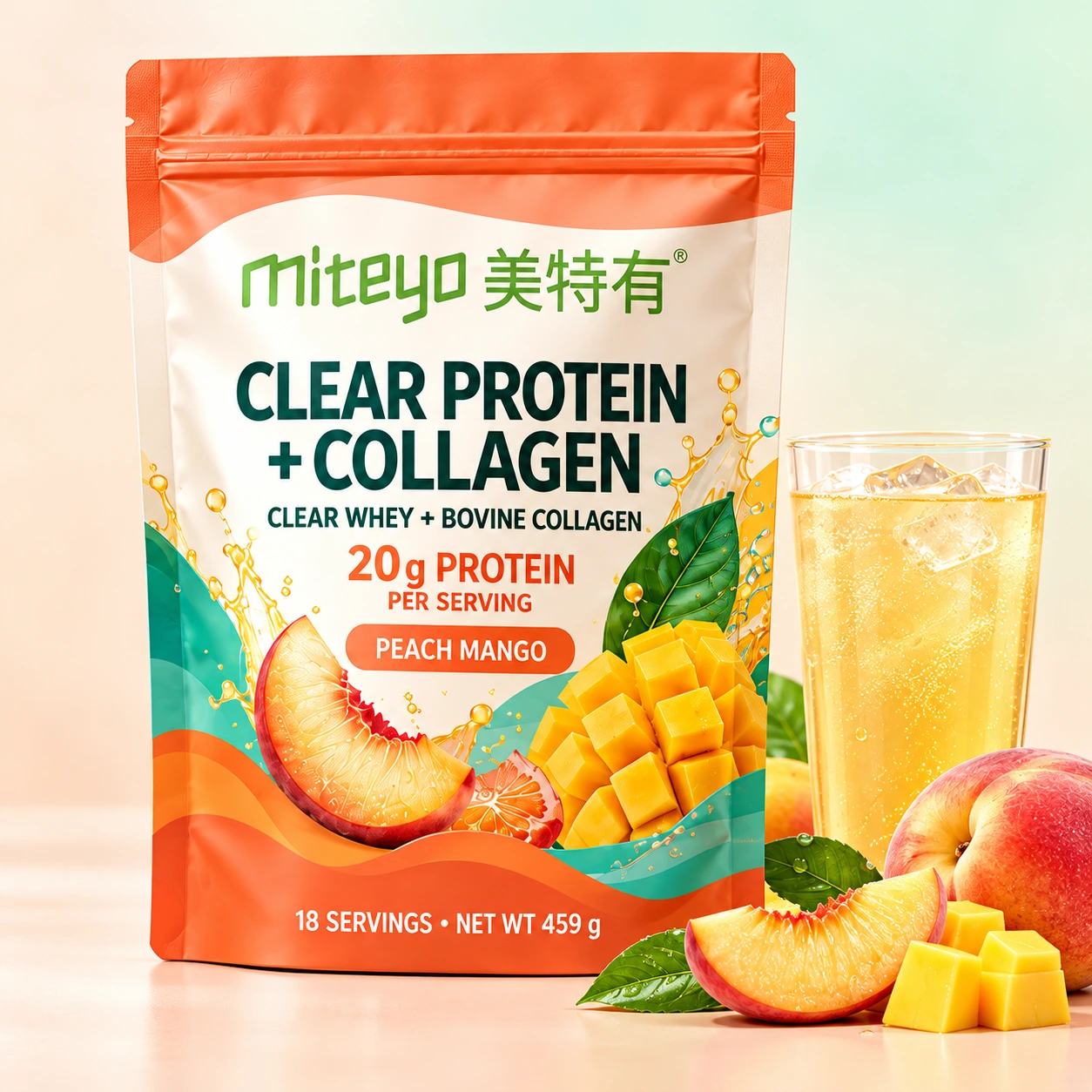 Clear Protein + Collagen private label dietary supplement OEM ODM - MITEYO